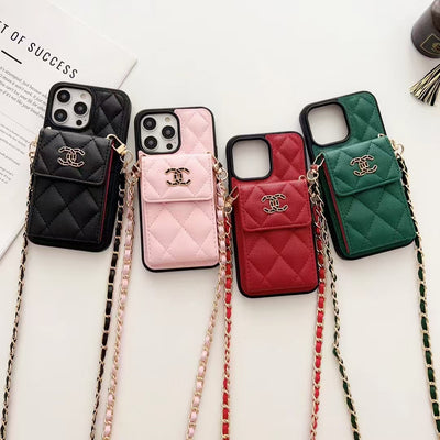 Crossbody Card Holder Embroidered Phone Case for iphone