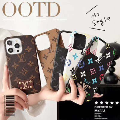 Leather label oil edge mobile phone case for samsung