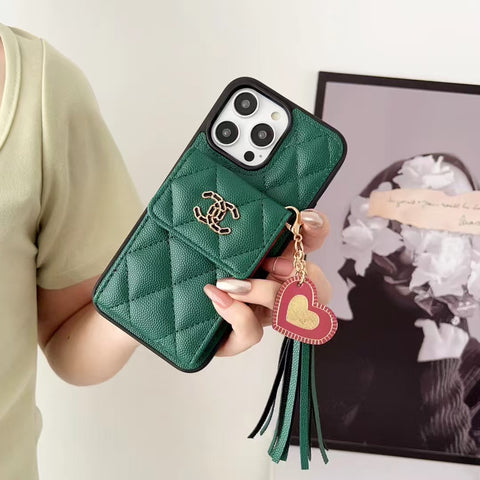 Card Holder Embroidered Phone Case for iphone