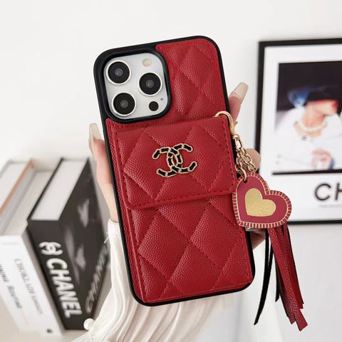 Card Holder Embroidered Phone Case for iphone