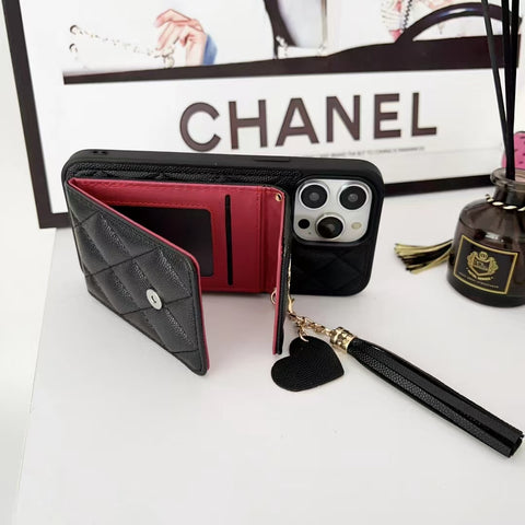 Card Holder Embroidered Phone Case for iphone